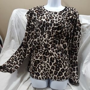 Lane Bryant leopard print blouse